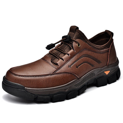 GARB®Men's handmade genuine leather drawstring slip-on orthopedic shoes