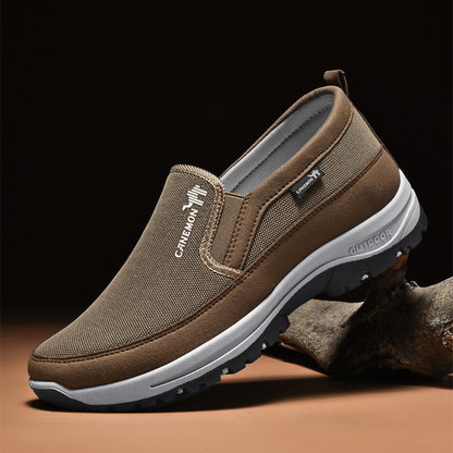 ⏰Limited Time 50% OFF🛒 Men's Orthopedic Slip-On Walking Sneakers – Breathable Upper, Non-Slip Sole, 12 Hours+ Comfort & Pain Relief
