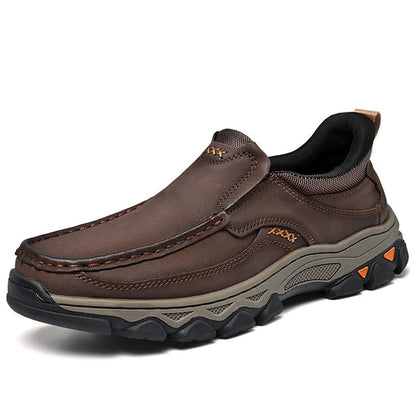 ⏰Last Day! 45% OFF 🔥GARB® Orthopedic Cowhide Loafers for Men – Wide Toe, Arch Support, No Bending Needed