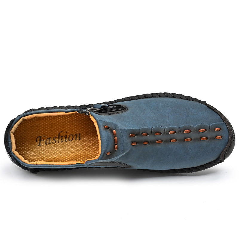 Women's Casual Fashion Non-slip Leather Medieval Slip-on Boots