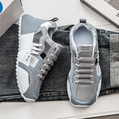 ⏰Limited Time Sale 50% OFF🛒 Men’s Wide Slip-On Walking Sneakers with Arch Support & Height Boost, All-Season Outdoor Comfort
