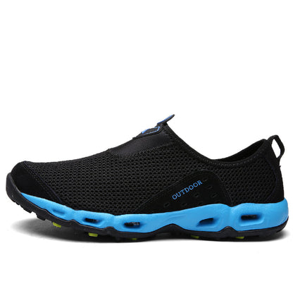 ⏰LAST DAY-50% OFF🛒 Men’s Lightweight Slip-On Barefoot Water Shoes – Breathable Mesh, Quick-Dry, Anti-Slip for Hiking & Outdoors