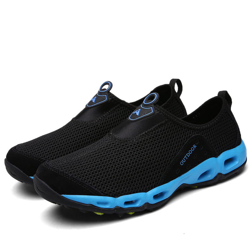 ⏰LAST DAY-50% OFF🛒 Men’s Lightweight Slip-On Barefoot Water Shoes – Breathable Mesh, Quick-Dry, Anti-Slip for Hiking & Outdoors