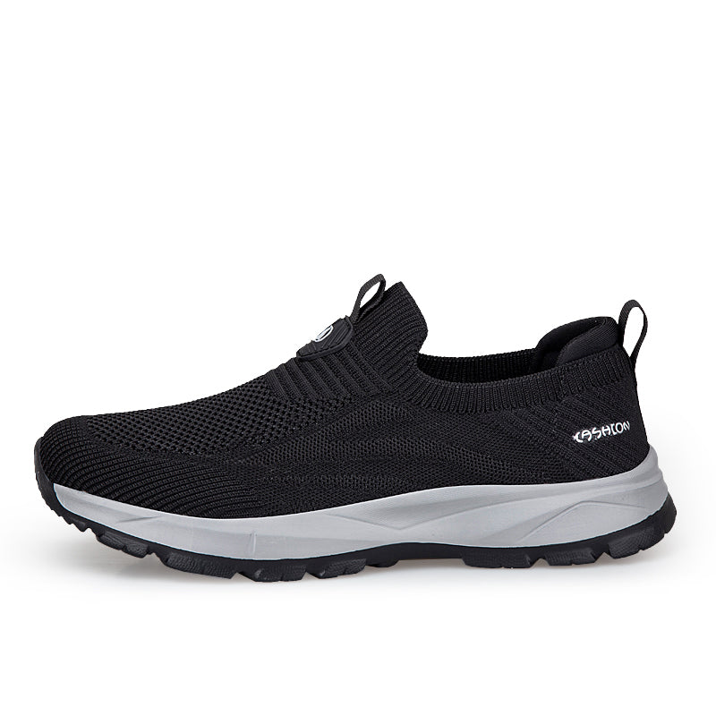 ⏰LAST DAY - 50% OFF🛒 Men's Orthopedic Slip-On Knit Sneakers  – Breathable Mesh Comfort Walking Shoes, Lightweight & Supportive, Easy On/Off Casual Shoes for All-Day Pain Relief