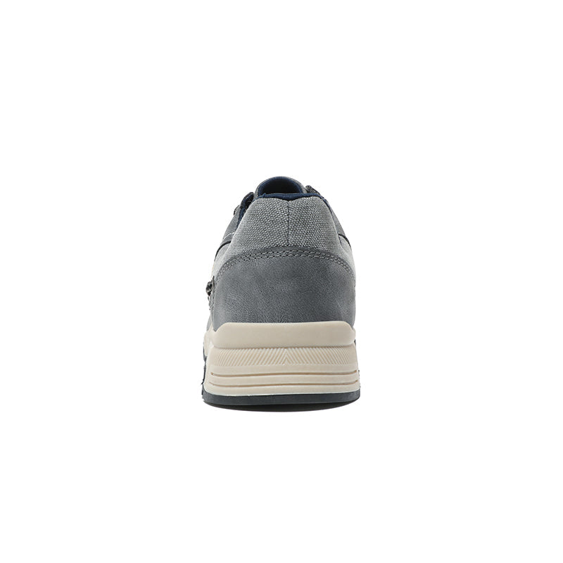 ⏰Limited Time 60% OFF🛒 Men's Comfortable Lace-Up Walking Shoes – Washed Denim-Style Leather With Arch Support, Heel Pain Relief & All-Day Comfort for Casual Daily Wear