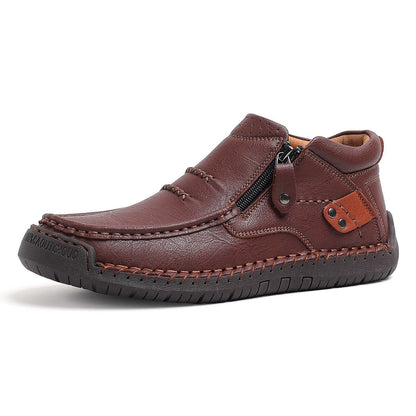 ⏰Last Day! 50% OFF 🔥Men's Handcrafted Genuine Leather Boots with Arch Support & Wide Toe Box