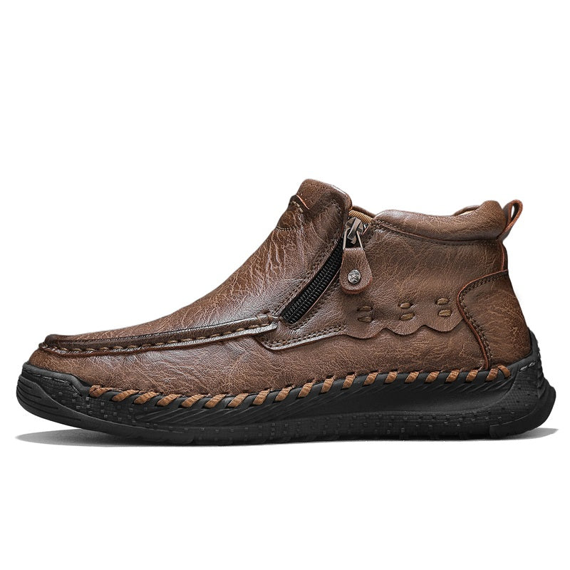 ⏰Limited Time Sale 70% OFF – Men’s Retro Leather Zip Boots