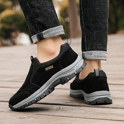 (🔥Best Selling) Men's Comfortable Waterproof Orthopedic Walking Shoes Plus Velvet Shoes
