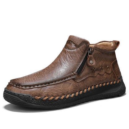 ⏰Limited Time Sale 70% OFF – Men’s Retro Leather Zip Boots