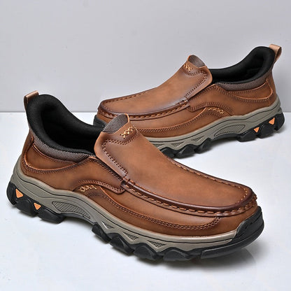 ⏰Last Day! 45% OFF 🔥GARB® Orthopedic Cowhide Loafers for Men – Wide Toe, Arch Support, No Bending Needed