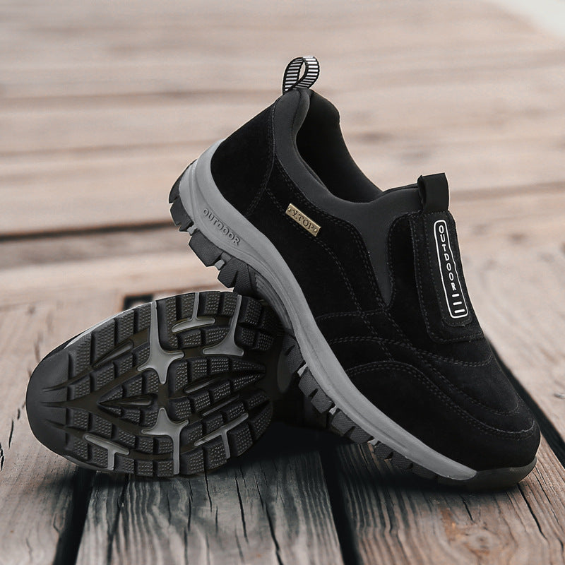(🔥Best Selling) Men's Comfortable Waterproof Orthopedic Walking Shoes Plus Velvet Shoes