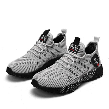 🔥HOT SALE 50% OFF🛒- Men’s Lightweight Orthopedic Flyknit Sneakers – Breathable Walking, Running & Outdoor Fitness Shoes