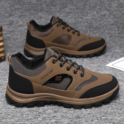 Men's Thickened Sole Elastic Collar Orthopedic Insole Comfortable Outdoor Shoes Casual Shoes