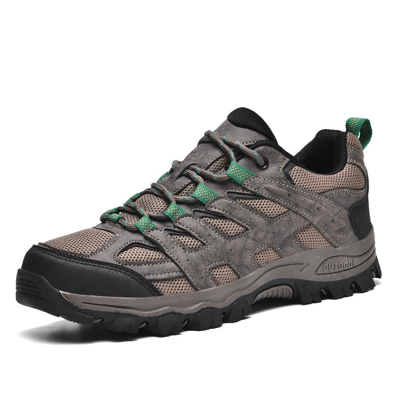 ⏰Limited Time 60% OFF🛒 Men's Outdoor Hiking Shoes – Breathable Waterproof Low-Cut Walking Shoes with Non-Slip Traction, Abrasion-Proof Build & Orthopedic Wide Toe Arch Support