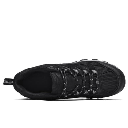 ⏰Limited Time 60% OFF🛒 Men's Outdoor Hiking Shoes – Breathable Waterproof Low-Cut Walking Shoes with Non-Slip Traction, Abrasion-Proof Build & Orthopedic Wide Toe Arch Support