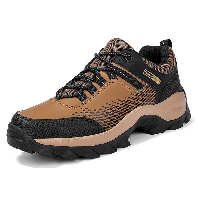 (⏰Limited Time Sale 70% OFF) Men's Wear Resistant Waterproof Non-slip Anti-skid Anti-puncture Hiking Shoes Orthopedic Wide Toe Arch Support Walking Shoes