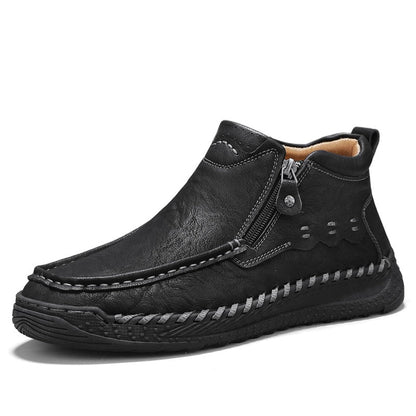 ⏰Limited Time Sale 70% OFF – Men’s Retro Leather Zip Boots