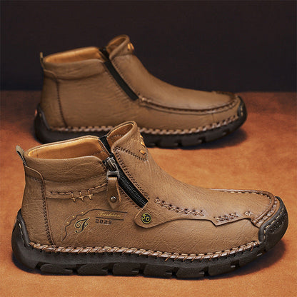 💥Last day deals 70% OFF💥Men's Casual Handmade Leather Non-slip Arch Support Boots - Prevent Foot Diseases