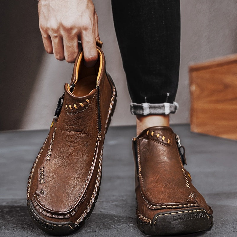 💥Last day deals 70% OFF💥Men's Casual Handmade Leather Non-slip Arch Support Boots - Prevent Foot Diseases