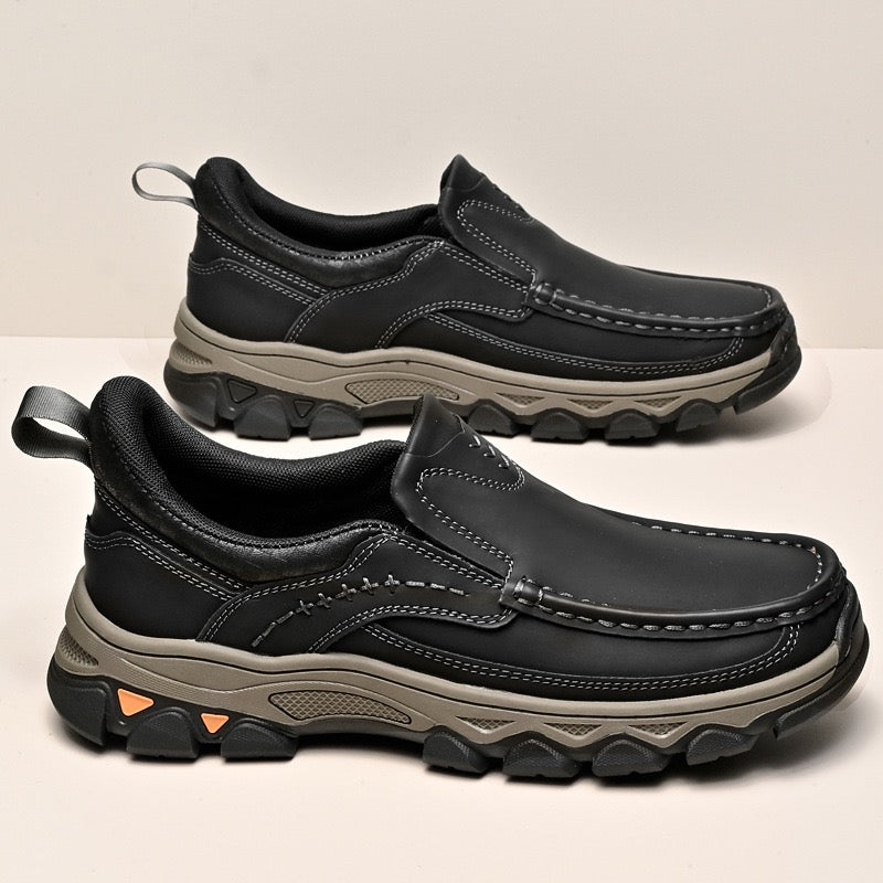 ⏰Last Day! 45% OFF 🔥GARB® Men's Genuine Leather Wide-Toe Orthopedic Outdoor Loafers