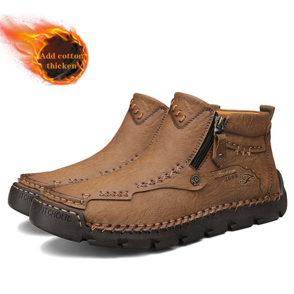 💥Last day deals 70% OFF💥Men's Casual Handmade Leather Non-slip Arch Support Boots - Prevent Foot Diseases