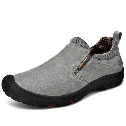 ⏰Promotion - 50% OFF🔥GARB® Men’s Handcrafted Leather Outdoor Loafers – Arch Support, Wide Toe & Impact Protection