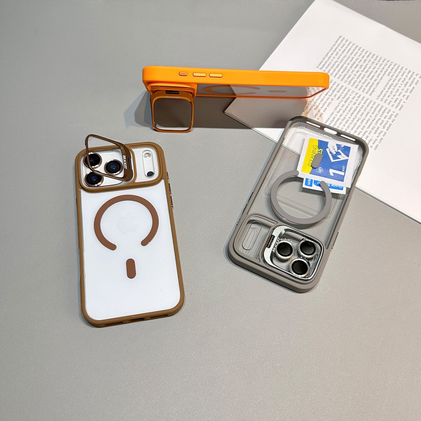 Luxury Magnetic MagSafe Shockproof Case for iPhone 17 Air Pro Max with Lens Bracket