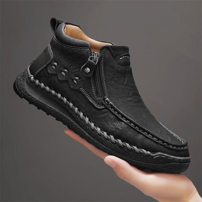 ⏰Limited Time Sale 70% OFF – Men’s Retro Leather Zip Boots