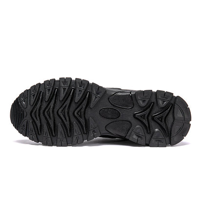 MEN'S COMFORTABLE GENUINE LEATHER SNEAKERS WITH ARCH SUPPORT AND SHOCK ABSORPTION