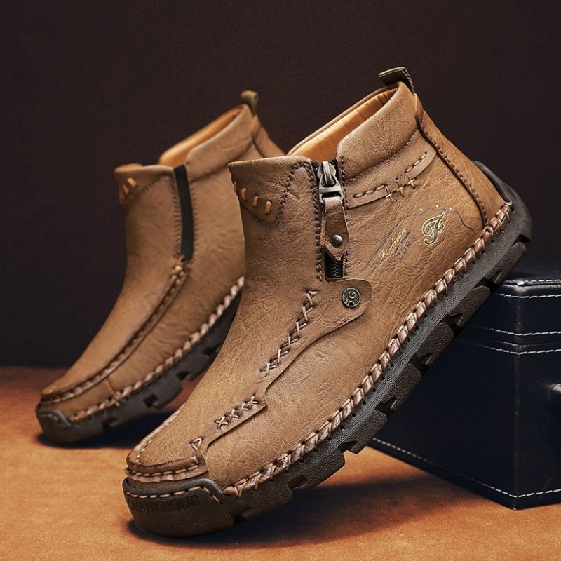 💥Last day deals 70% OFF💥Men's Casual Handmade Leather Non-slip Arch Support Boots - Prevent Foot Diseases