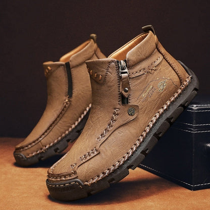 💥Last day deals 70% OFF💥Men's Casual Handmade Leather Non-slip Arch Support Boots - Prevent Foot Diseases