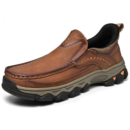 ⏰Last Day! 45% OFF 🔥GARB® Men's Genuine Leather Wide-Toe Orthopedic Outdoor Loafers
