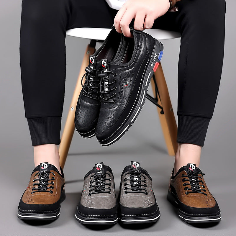 ⏰Promotion - 🔥 TODAY 50% OFF! CushyGait® Men's Cowhide Leather Casual Comfort Loafers