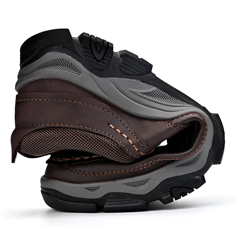 ⏰Promotion 50% OFF - Men's Orthopedic Walking Shoes Genuine Leather Slip On Loafers