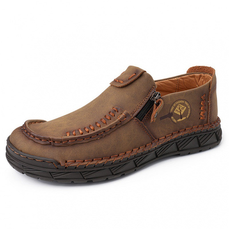 ⏰Last Day! 50% OFF 🔥GARB Premium Leather Loafers - Arch Support, Shock Absorption, Easy Side Zip