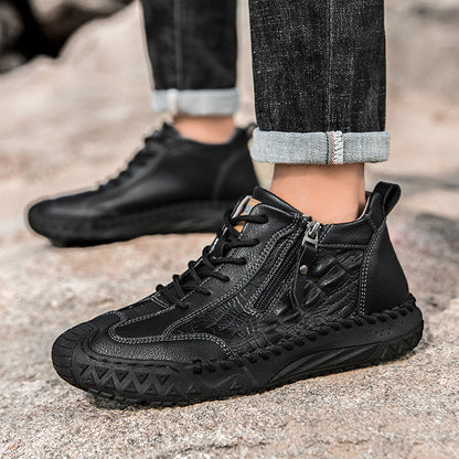 ⏰ Clearance Sale – 70% OFF 🔥 Men's Vintage Outdoor Work Boots – Handcrafted, Waterproof & Slip-Resistant