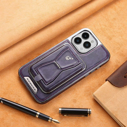Leather Wallet Stand Phone Case For iPhone