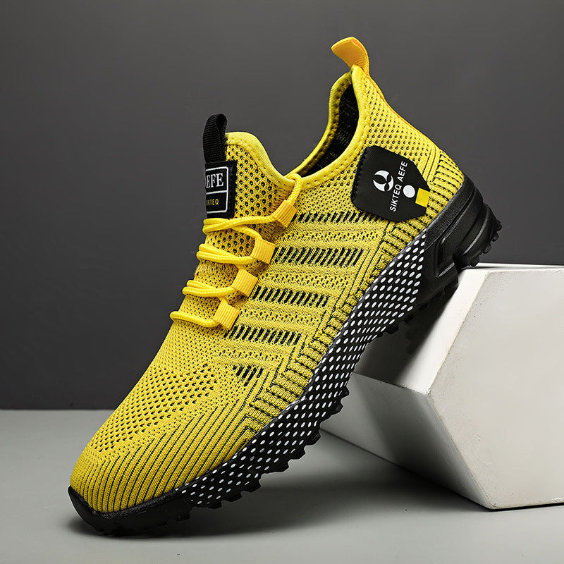 🔥HOT SALE 50% OFF🛒- Men’s Lightweight Orthopedic Flyknit Sneakers – Breathable Walking, Running & Outdoor Fitness Shoes