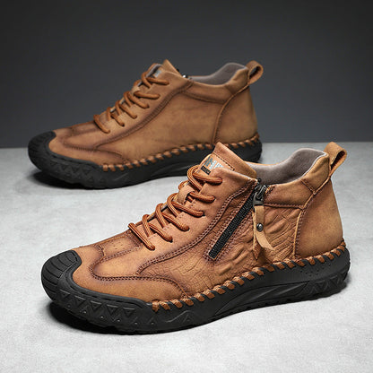 ⏰ Clearance Sale – 70% OFF 🔥 Men's Vintage Outdoor Work Boots – Handcrafted, Waterproof & Slip-Resistant