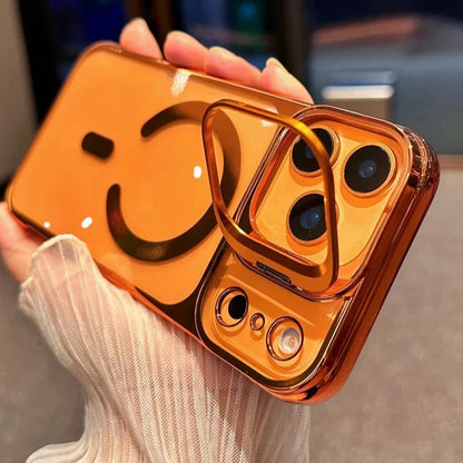 Magnetic Dual Stand Clear Case For iPhone 17/16/15/14 Series