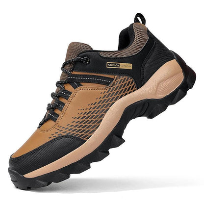(⏰Limited Time Sale 70% OFF) Men's Wear Resistant Waterproof Non-slip Anti-skid Anti-puncture Hiking Shoes Orthopedic Wide Toe Arch Support Walking Shoes