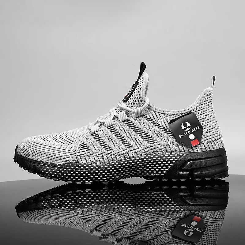 🔥HOT SALE 50% OFF🛒- Men’s Lightweight Orthopedic Flyknit Sneakers – Breathable Walking, Running & Outdoor Fitness Shoes