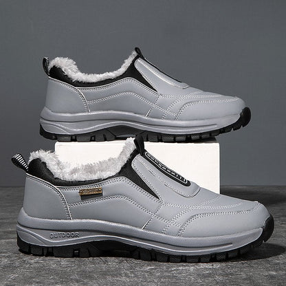 (🔥Best Selling) Men's Comfortable Waterproof Orthopedic Walking Shoes Plus Velvet Shoes