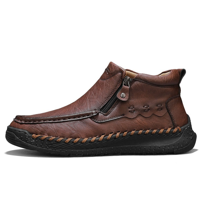 ⏰Limited Time Sale 70% OFF – Men’s Retro Leather Zip Boots