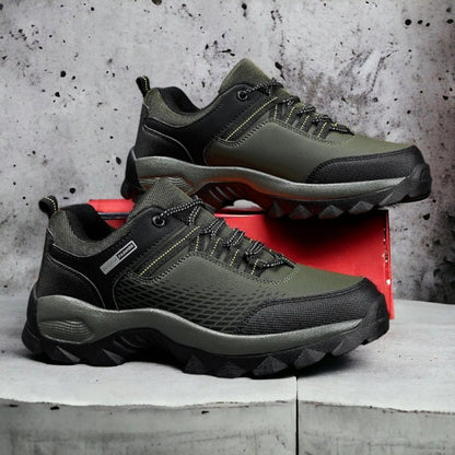 (⏰Limited Time Sale 70% OFF) Men's Wear Resistant Waterproof Non-slip Anti-skid Anti-puncture Hiking Shoes Orthopedic Wide Toe Arch Support Walking Shoes