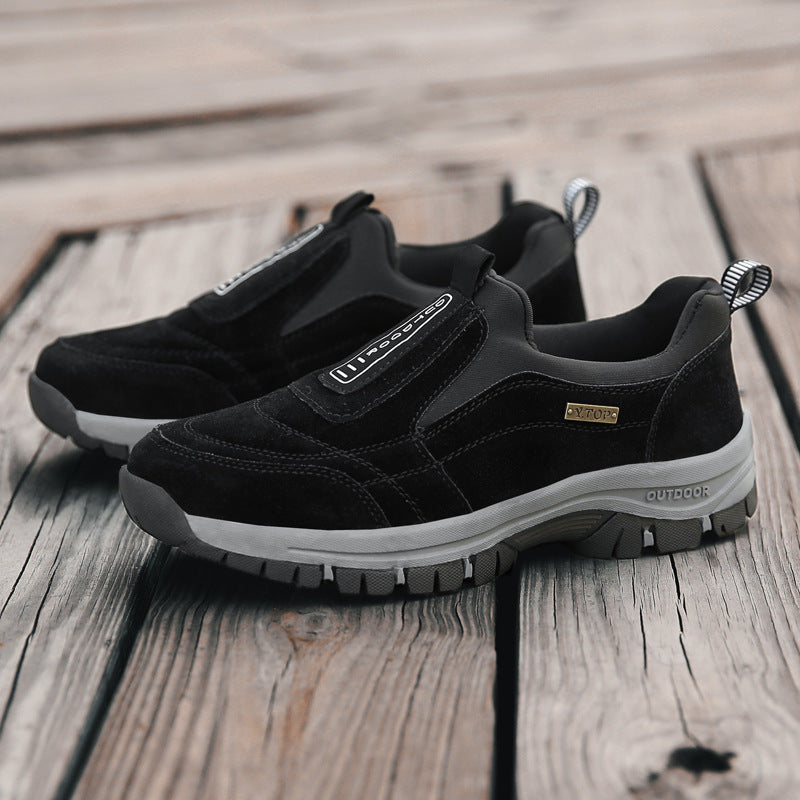 (🔥Best Selling) Men's Comfortable Waterproof Orthopedic Walking Shoes Plus Velvet Shoes
