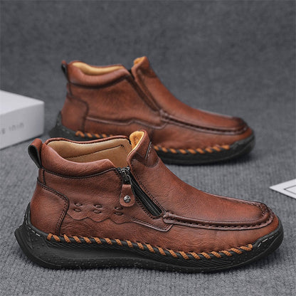 ⏰Limited Time Sale 70% OFF – Men’s Retro Leather Zip Boots