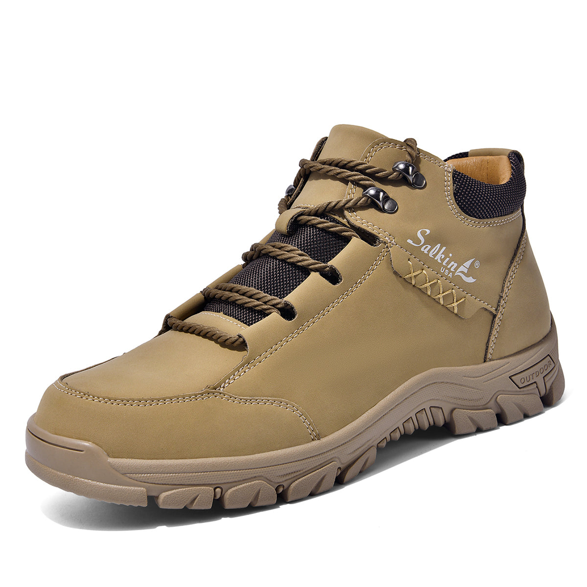 ⏰Limited-Time 70% OFF –Men’s Work Hiking Boots – Waterproof, Non-Slip, Puncture and Smash Resistant, Wide Toe, Arch Support – Ideal for Daily Wear and Outdoor Adventures