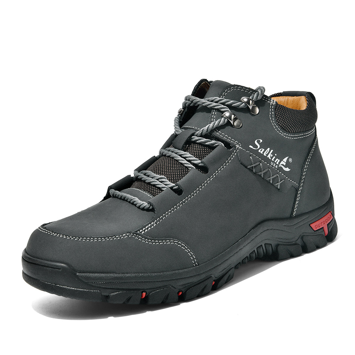 ⏰Limited-Time 70% OFF –Men’s Work Hiking Boots – Waterproof, Non-Slip, Puncture and Smash Resistant, Wide Toe, Arch Support – Ideal for Daily Wear and Outdoor Adventures