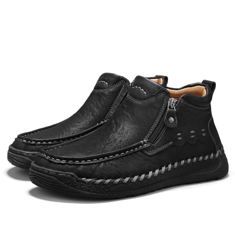 ⏰Limited Time Sale 70% OFF – Men’s Retro Leather Zip Boots